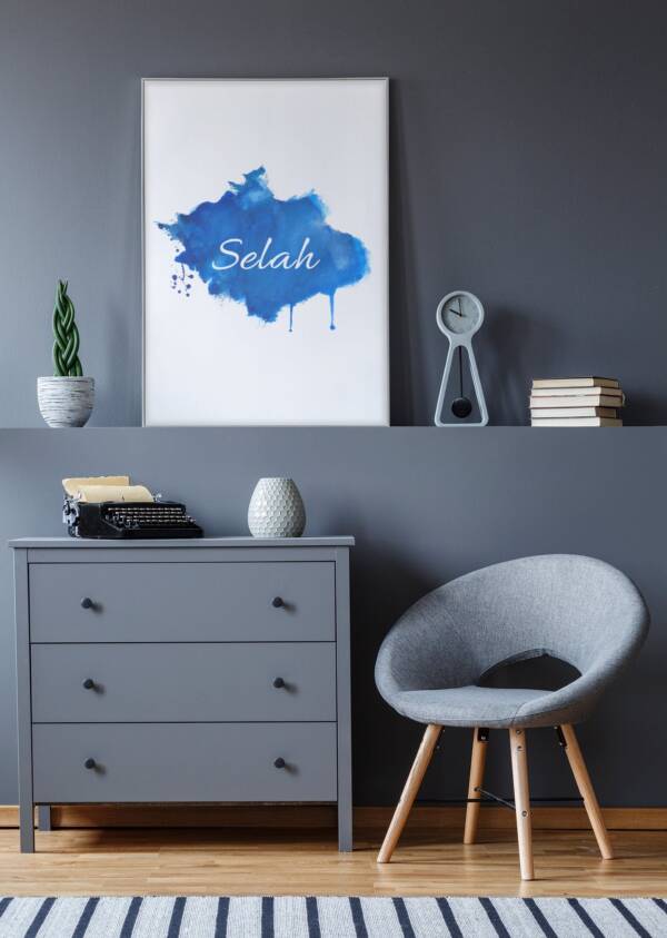 Selah Print | Bible Verse Print | Psalm 24:10 | Wall Art | Christian Wall Art | Selah Wall Art | Selah | Christian Home Gift | Verse Print - Image 4