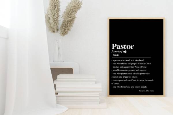 Personalised Pastor Gift, Pastor Gift Idea, Custom Pastor Quote Wall Art, Thank You Pastor, Pastor Appreciation,  Pastor Gift Printable - Image 3