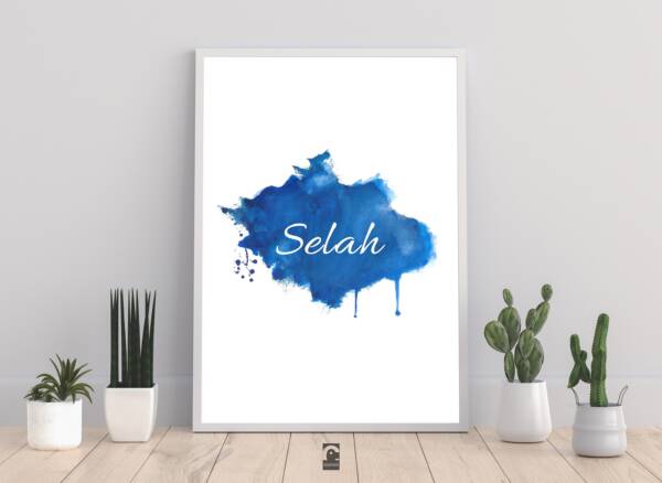 Selah Print | Bible Verse Print | Psalm 24:10 | Wall Art | Christian Wall Art | Selah Wall Art | Selah | Christian Home Gift | Verse Print