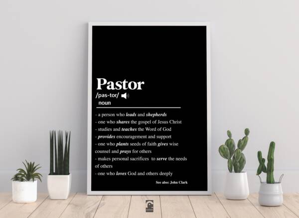 Personalised Pastor Gift, Pastor Gift Idea, Custom Pastor Quote Wall Art, Thank You Pastor, Pastor Appreciation,  Pastor Gift Printable - Image 2