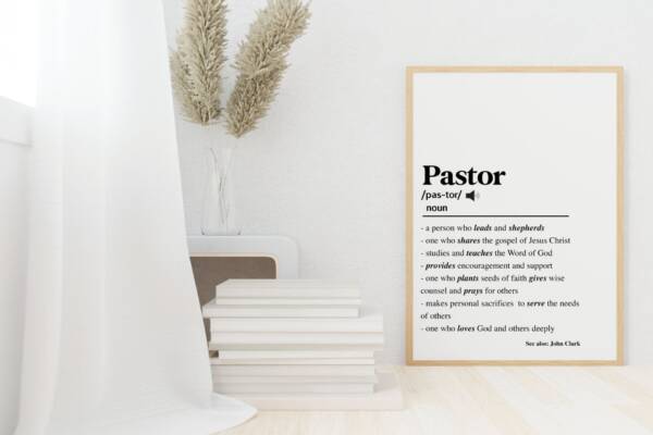 Personalised Pastor Gift, Pastor Gift Idea, Custom Pastor Quote Wall Art, Thank You Pastor, Pastor Appreciation,  Pastor Gift Printable - Image 4