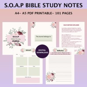 S.O.A.P Floral Bible Study Guide