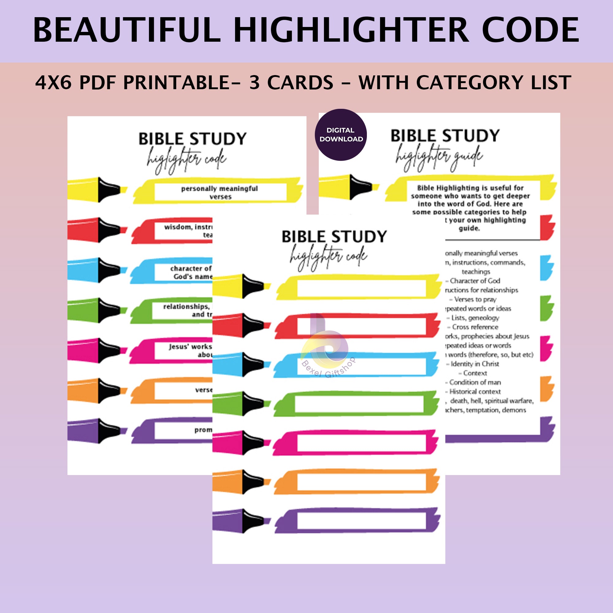 Bible Highlighting Colour Code